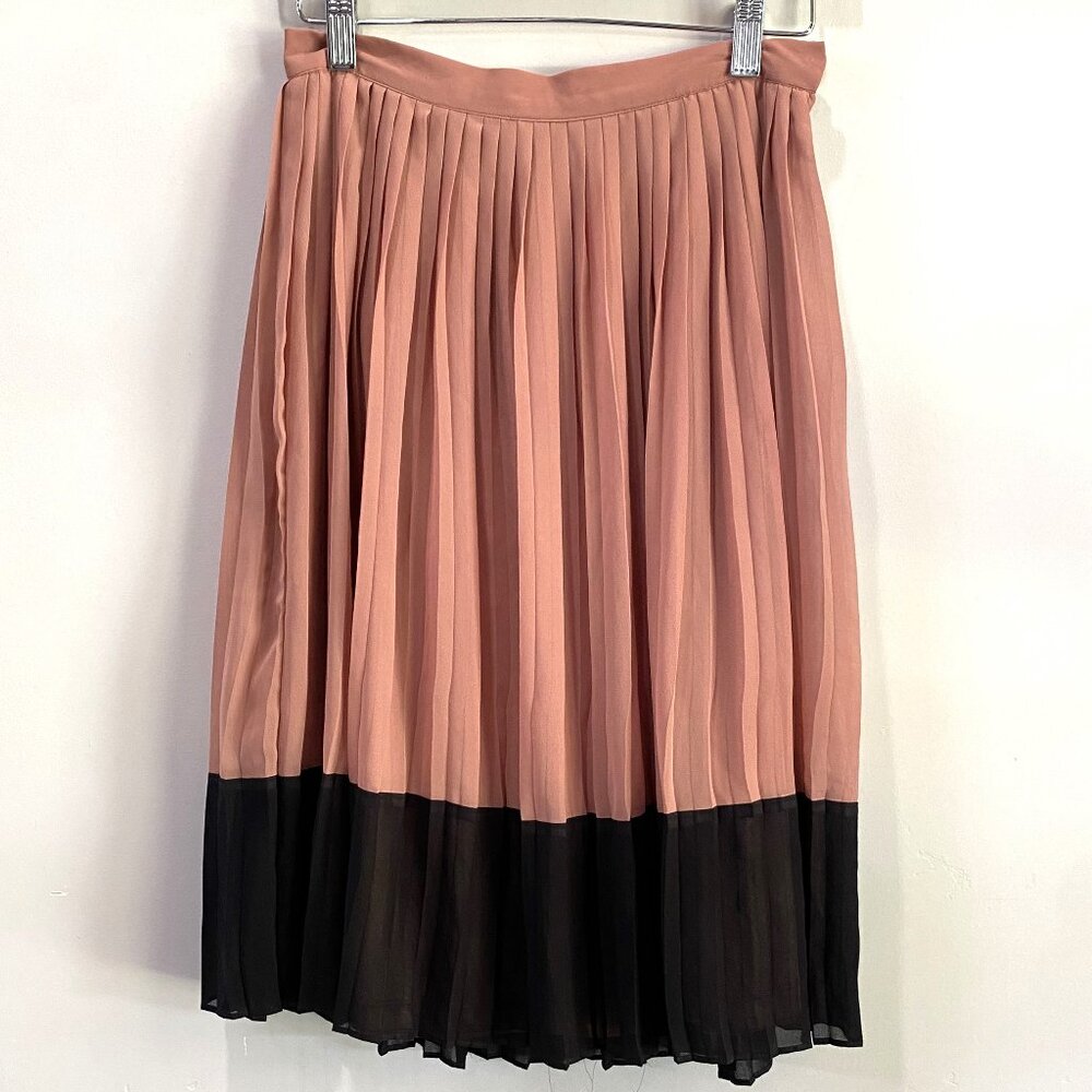 Forever 21 | Color Block Pleated Midi Skirt | Siz… - image 3